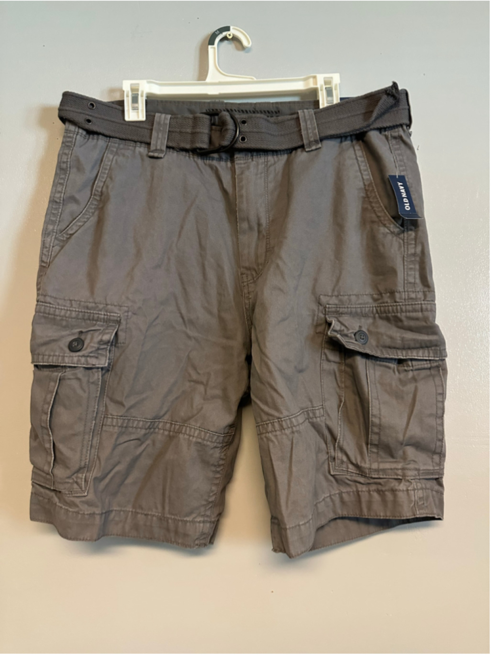 Old Navy Cargo Shorts, Mens Size 36, Grey Outdoor Summer